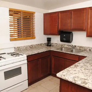 Newly remodeled kitchen at Recovery in Motion