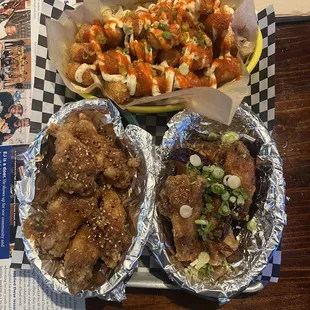 Wings &amp; loaded tots
