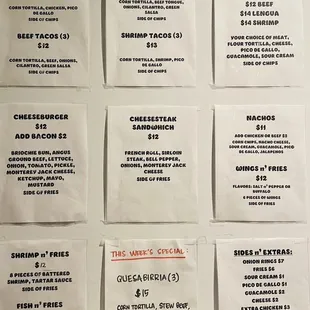 Food now available again! New menu with wonderful cook!