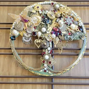 Use old jewelry to create something like this!