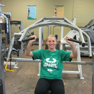 Come work out in our Fitness Center.  There are 13 strength stations, free weights, medicine balls, and Kettlebells.