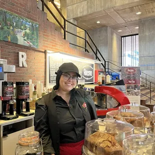 Our new barista, Gabby ready to give an amazing customer service!