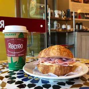 Enjoy our ham and cheese sandwich!