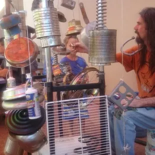 The recycled percussion machine... thing.