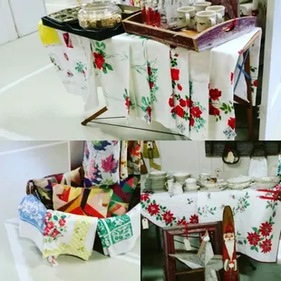 Vintage table cloths