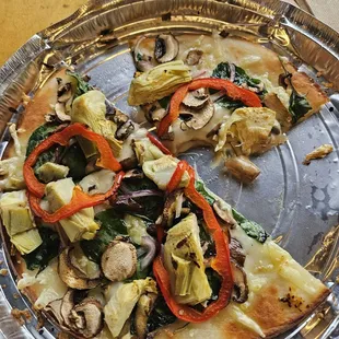 Gluten free vegan custom pizza