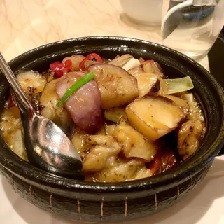 Sichuan Scallops with Chinese Eggplant - -------