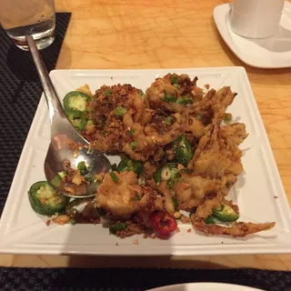 Soft Shell Crabs, Rock Salt & Jalape-o Pepper - -----