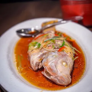 Steamed fish