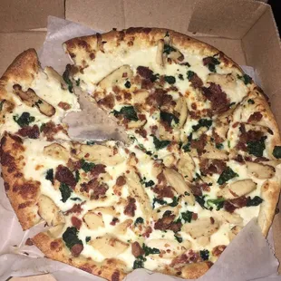 a pizza in a box