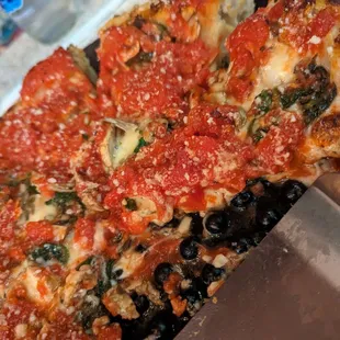 Veggie Deep Dish Pizza