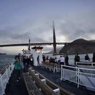 Sunset cruise can get foggy/cold even in summer! Bring a coat!