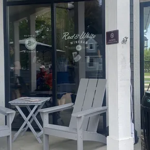 two chairs and a table