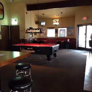 Playing pool is always fun!