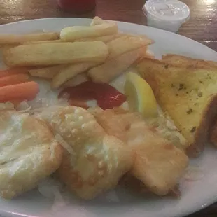 Halibet fish and chips