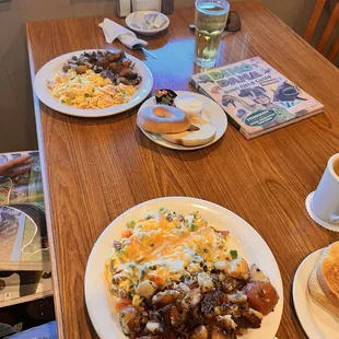 Apple and salmon scramble