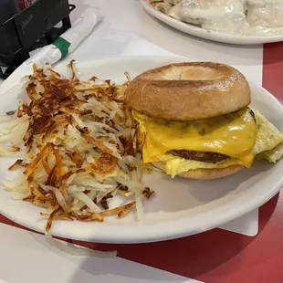 Breakfast Sandwich with Hash brown