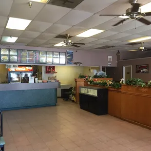 the inside of the restaurant