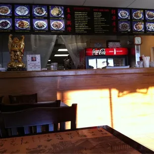 menus on the wall