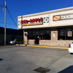 the front of the restaurant