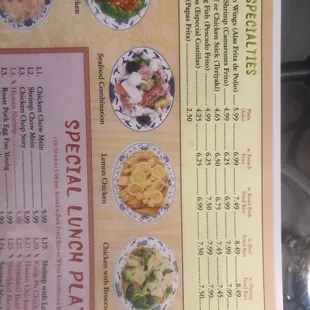 menu, sushi and sashimi