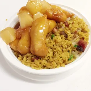 Honey chicken lunch