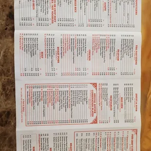 Menu Back 10/16/19