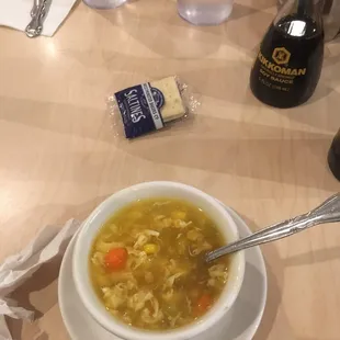Egg flower soup