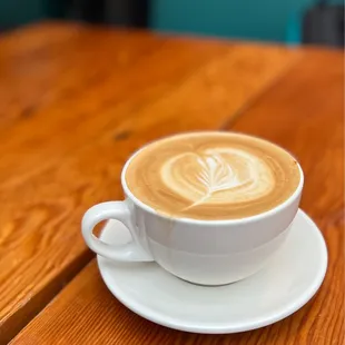 almond milk latte from yesterday's visit