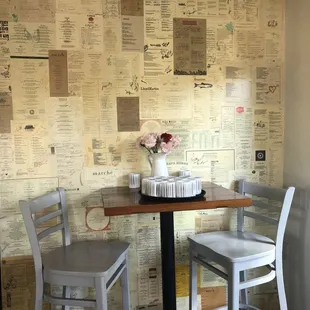 one day will be able tp sit inside this cute space below these Seattle Restaurant menus