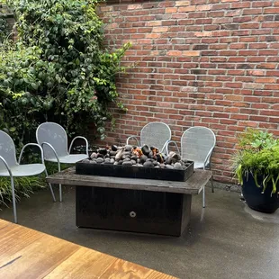 Warm fire to greet you