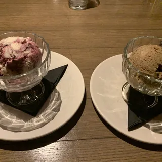 House made Gelati and sorbetti