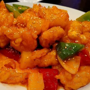 Sweet and sour shrimp