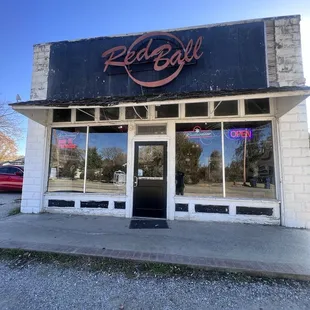 Front of building. It has a vibe.