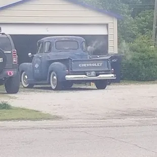 Bad azz chevy across the street