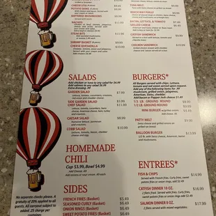 Menu ( Backside)