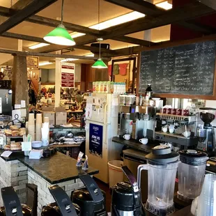 the interior of the store