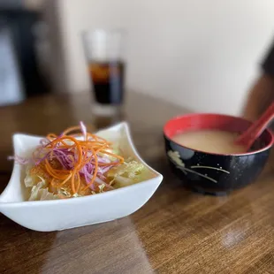 Miso Soup and House Salad