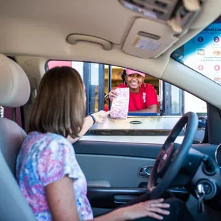 Drive thru with a smile