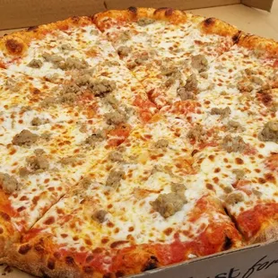 Cannot go wrong with some sausage on red sauce. Their sausage is really good.