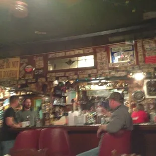 At last call they turn on the lights and kick you out.