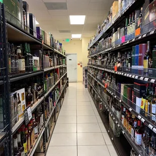 aisle in store