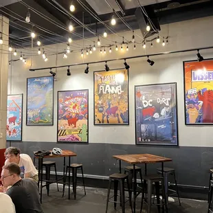 Posters of their labels