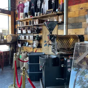 a coffee grinder and other items