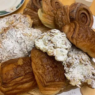 a variety of pastries