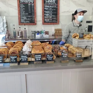 a man wearing a face mask