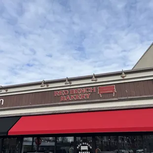 the front of the restaurant