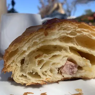 Ham and cheese croissant