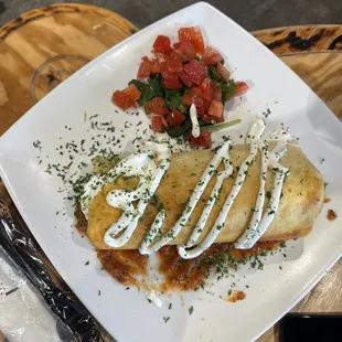 Breakfast chimichanga