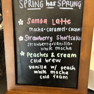 Seasonal Coffees